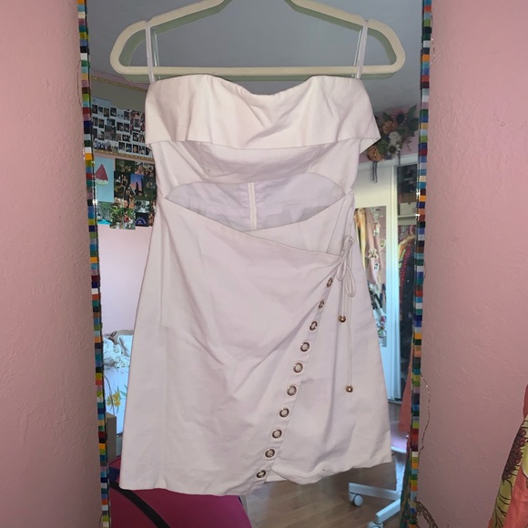 Sabo Skirt White Strapless Dress - Picture 5 of 6